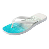 PixDezines tropisch strand Teenslippers (Schuin)