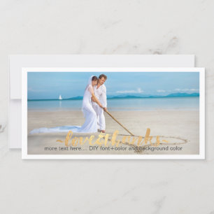 PixDezines trouwfoto dank je/DIY achtergrond Bedankkaart