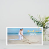 PixDezines trouwfoto dank u / DIY achtergrond Bedankkaart (Staand voorkant)