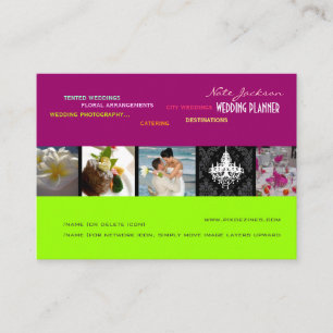 PixDezines trouwplanners/diy kleuren+letters Visitekaartje