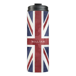 PIXDEZINES Union Jack Thermosbeker