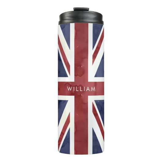 PIXDEZINES Union Jack Thermosbeker (Voorkant)