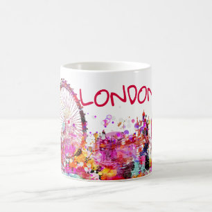 PixDezines urban/london/DIY achtergrondkleur Koffiemok