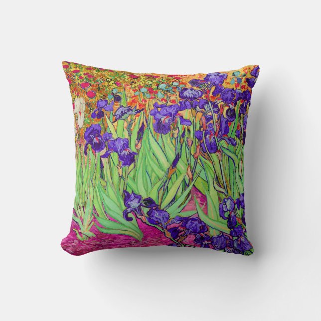 PixDezines van gogh iris/st. remy Kussen (Voorkant)