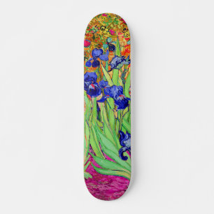 PixDezines van gogh paarse irises Skateboard