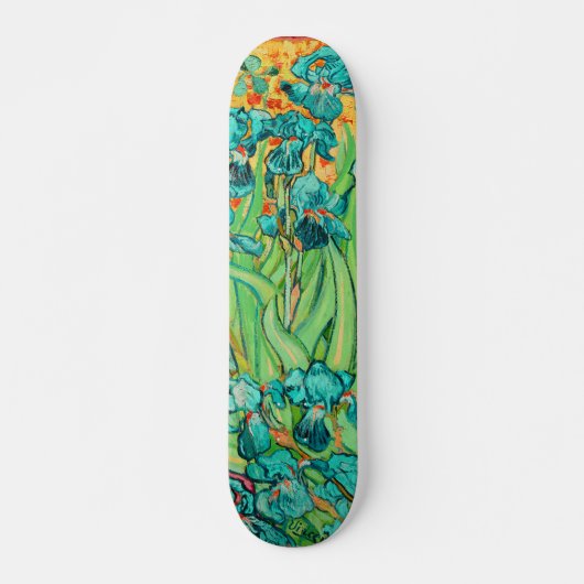 PixDezines van gogh paarse irises Skateboard (Voorkant)