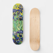 PixDezines van gogh paarse irises Skateboard (Voorkant)