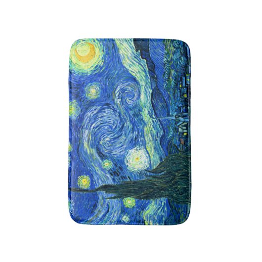 PixDezines van gogh starry night/st. remy Badmat (Voorkant Verticaal)