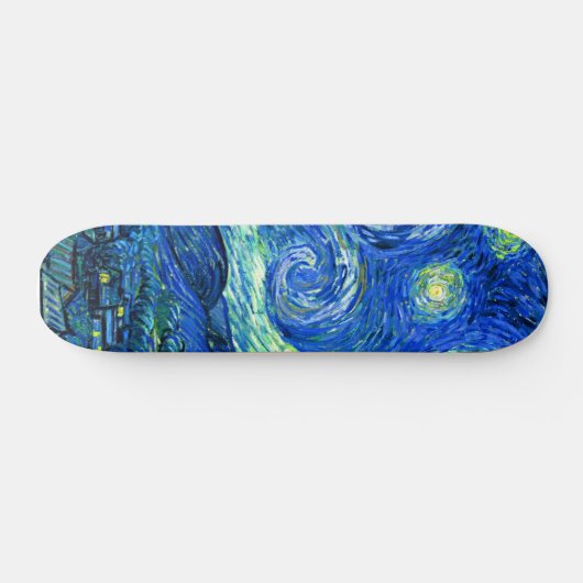 PixDezines van gogh sterrennacht Skateboard (Horizontaal)
