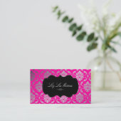 PixDezines Vendome Damask Visitekaartje (Staand voorkant)