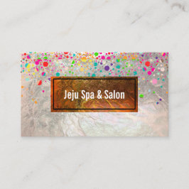 PixDezines verblind/regenboog/faux zilver Visitekaartje