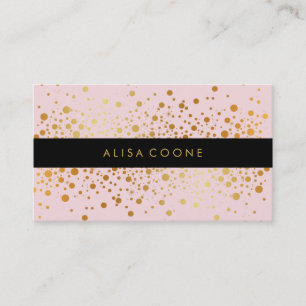 PixDezines verblinde faux gouden specs/DIY achterg Visitekaartje