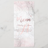 PixDezines Verblufte Faux Roos Gold + Marble Menu (Voorkant)