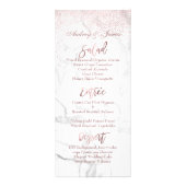 PixDezines Verblufte Faux Roos Gold + Marble Menu (Achterkant)