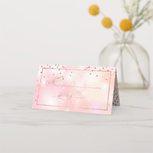 PixDezines Verblufte Faux Roos Goud Confetti + Bok (Voorkant)