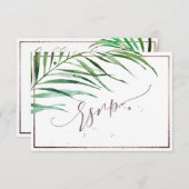 PixDezines Verdure Palm Fronds RSVP (Devant / Derrière)