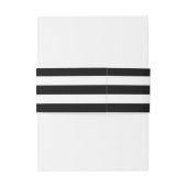 PixDezines verstelbare zwarte strepen Uitnodigingen Wikkel (Achterkant Voorbeeld)