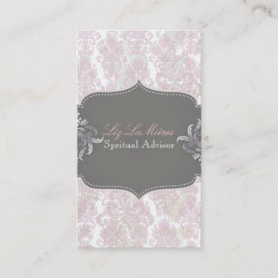 PixDezines Victoriaans Damask/DIY achtergrondkleur Visitekaartje