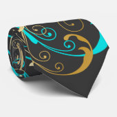 PixDezines Vine Swirls |DIY-tekst+kleur Stropdas (Opgerold)