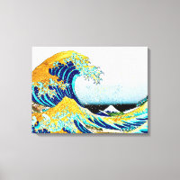 PixDezines Vintage, Grote Golf, Hokusai 葛飾北斎の神奈川沖浪