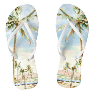 PixDezines Vintage Hawaï, Mauna Lani Bay Teenslippers