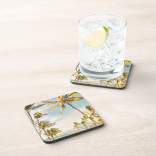 PixDezines vintage hawaiaanse strand Drankjes Onderzetter