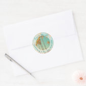 PixDezines vintage hawaii/honaunau Ronde Sticker (Envelop)