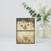 PixDezines vintage palme/tente carte de place (Debout devant)