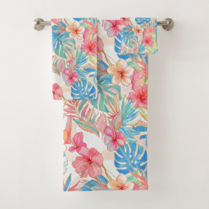 PixDezines Vintage Pastel H2 Hawaï Floral Foliage