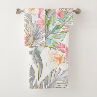 PixDezines Vintage Pastel H2 Hawaii Floral Foliage