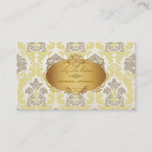 PixDezines vintage versailles damask Visitekaartje