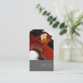 PixDezines Viool/doe-het-zelf kleur/visitekaartjes Visitekaartje (Staand voorkant)