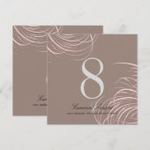 PixDezines vleugels van duiven/tafelnummers Kaart (Voorkant / Achterkant)