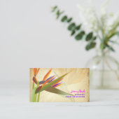 PixDezines vogel van paradise ♥ ♥ Visitekaartje (Staand voorkant)