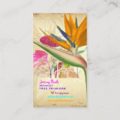 PixDezines vogel van paradise ♥ ♥ Visitekaartje (Achterkant)