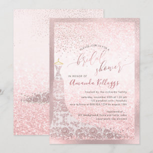 PixDezines Vrijgezellenfeest Blush Pink Gown Kaart