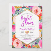 PixDezines Vrijgezellenfeest Boho Spring Floral Kaart (Voorkant)