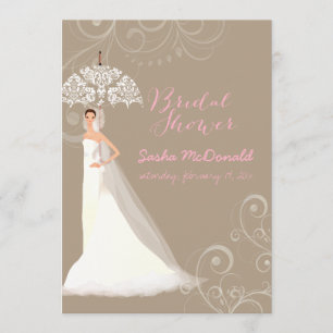 PixDezines vrijgezellenfeest/kant paraplu/DIY back Kaart