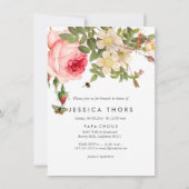 PixDezines Vrijgezellenfeest Roos Garden/DIY bckgr Kaart (Achterkant)