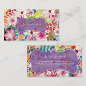 PixDezines wailea/ achtergrond Visitekaartje (Voorkant / Achterkant)