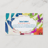 PixDezines wailea/diy background Visitekaartje (Achterkant)