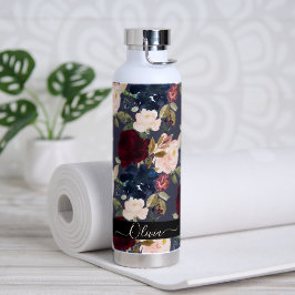 PixDezines Watercolor Bloemen DIY Achtergrond Waterfles