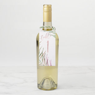 PixDezines Watercolor Palm Takken, Groene Bladeren Flessenhanger