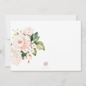 PixDezines Watercolor Roze Rozen Kaart (Achterkant)