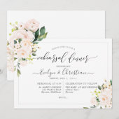 PixDezines Watercolor Roze Rozen Kaart (Voorkant / Achterkant)