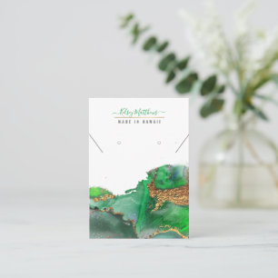 PixDezines Waterverf Abstracte Galaxy Jewelry Visitekaartje