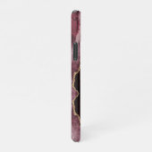 PixDezines WATERVERF AGATE BURGUNDY iPhone Hoesje (Rechterkant)