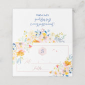 PixDezines Waterverf Bat Mitzvah, Midzomer Rozen (Buitenkant ongevouwen)