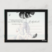 PixDezines Waterverf Black+White, Sla de datum op Briefkaart (Achterkant)