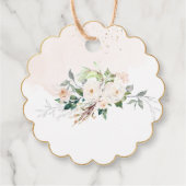 PixDezines waterverf blozen roze rozengemeenschap Bedankjes Labels (Achterkant)